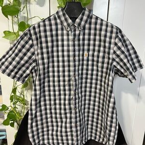 Carhartt Men's 100% Cotton Checkered Button Down Shirt